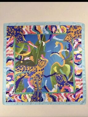 Leopard Cheetah Animal Print Beautiful Scarf/ Purse Scarf NEW